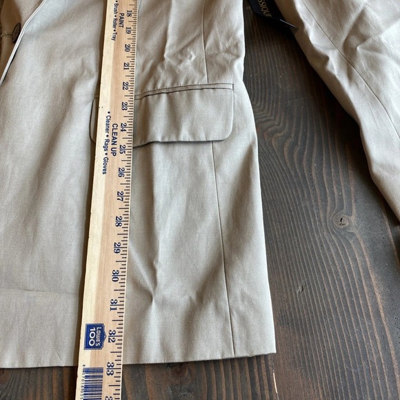 NWT Classiques Entier L SILK Flax Tan Blazer Coastal Heritage Luxe Nordstrom - Picture 12 of 13